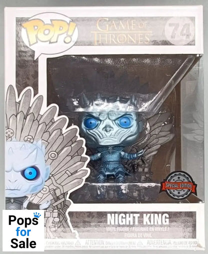 #74 Night King (Iron Throne) Deluxe Metallic Game of Box Damaged Funko POP