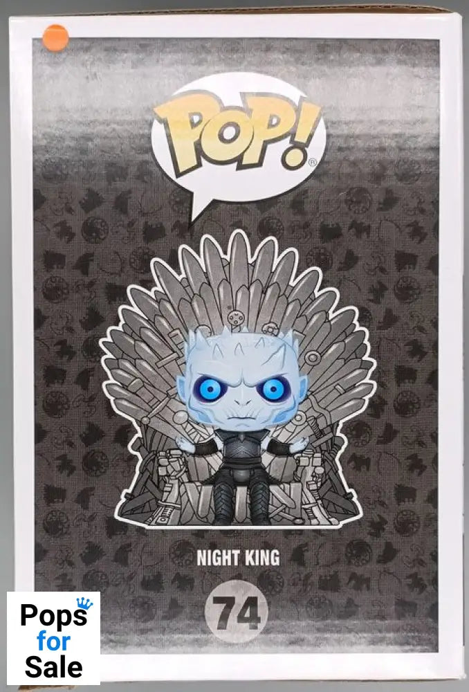 #74 Night King (Iron Throne) Deluxe Metallic Game of Box Damaged Funko POP