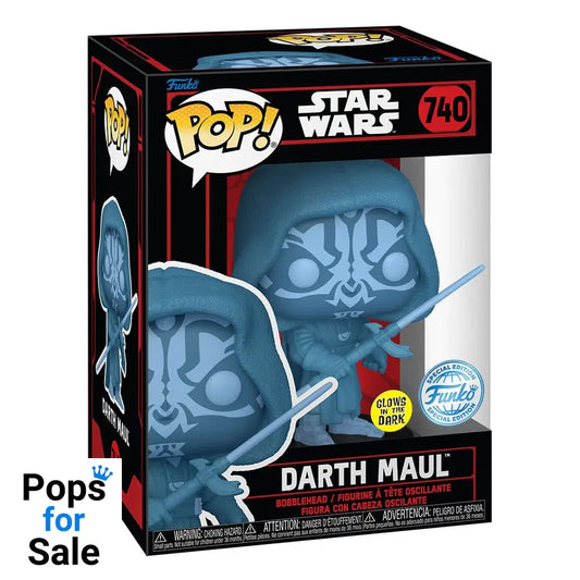 740 Darth Maul (Holo) - Glow - Star Wars: Dark Side Funko POP - Brand New