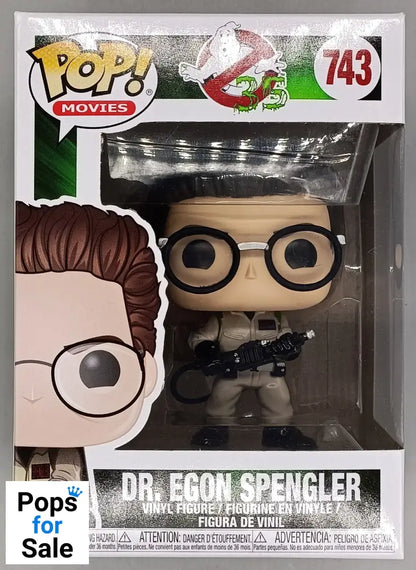 #743 Dr. Egon Spengler - Ghostbusters - Box Damaged Funko POP