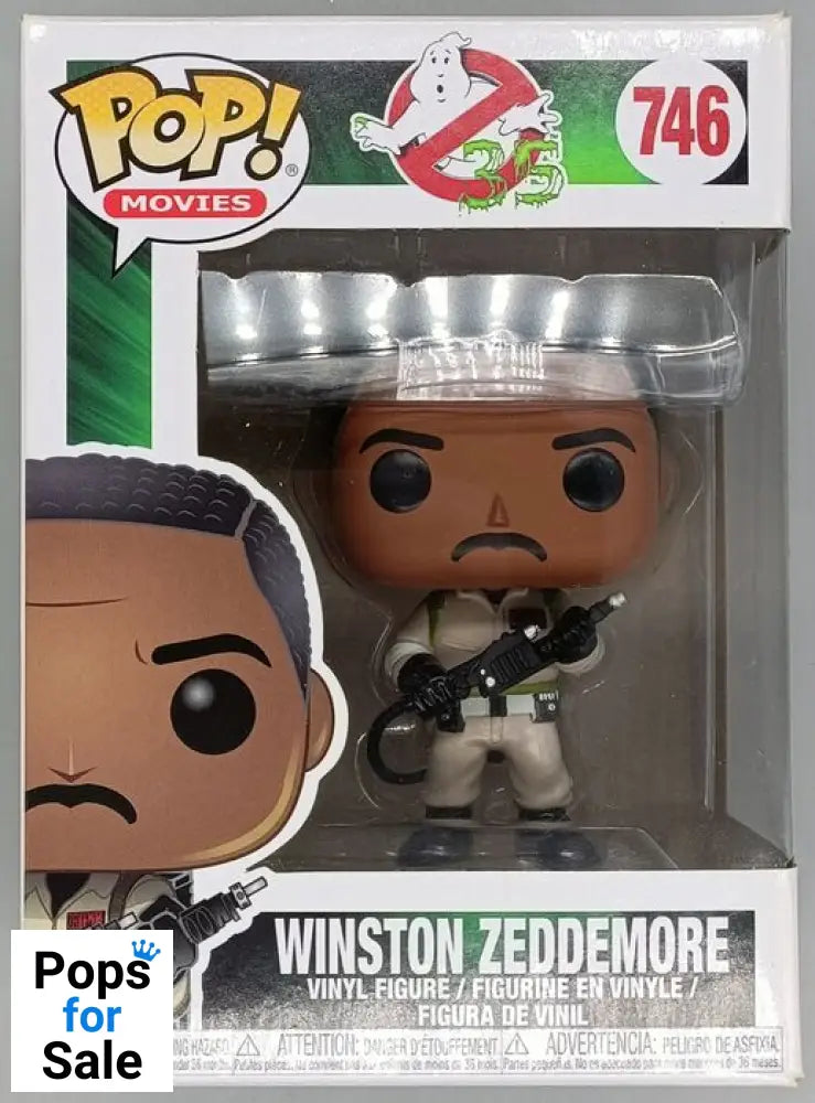 #746 Winston Zeddemore - Ghostbusters 35th - Box Damaged Funko POP