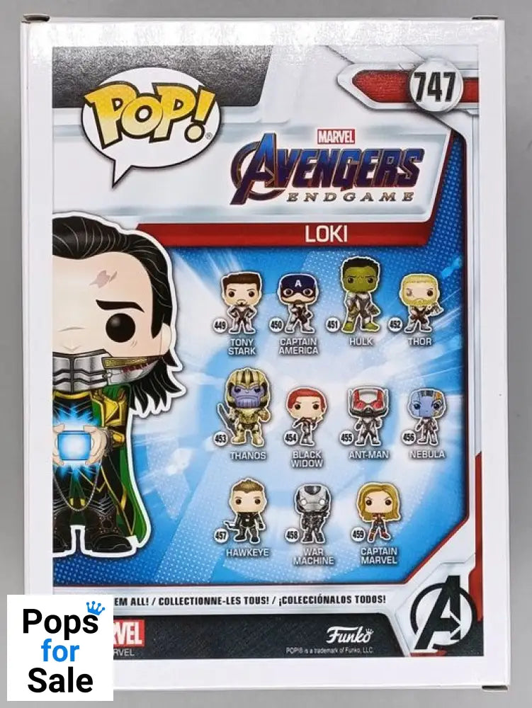 747 Loki (w/ Tesseract) - Glow - Marvel Avengers Endgame Funko POP