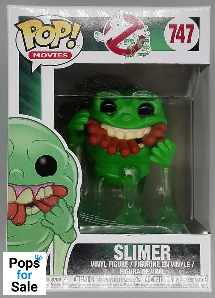 #747 Slimer (w/ Hot Dogs) - Ghostbusters - Box Damaged Funko POP