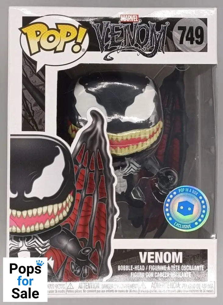 749 Venom (w/ Wings) - Marvel Venom - Funko POP - Box Damaged