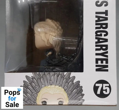 #75 Daenerys Targaryen (Iron Throne) Deluxe Game of T Box Damaged Funko POP