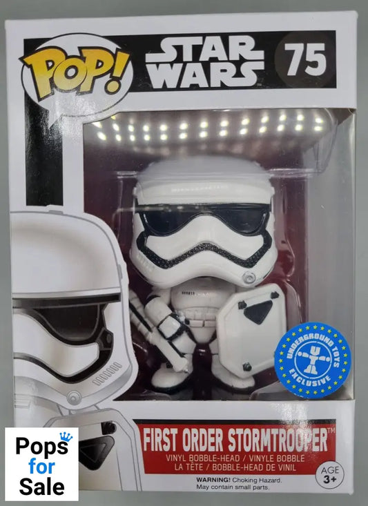 75 First Order Stormtrooper (Riot Gear) - Star Wars Funko POP