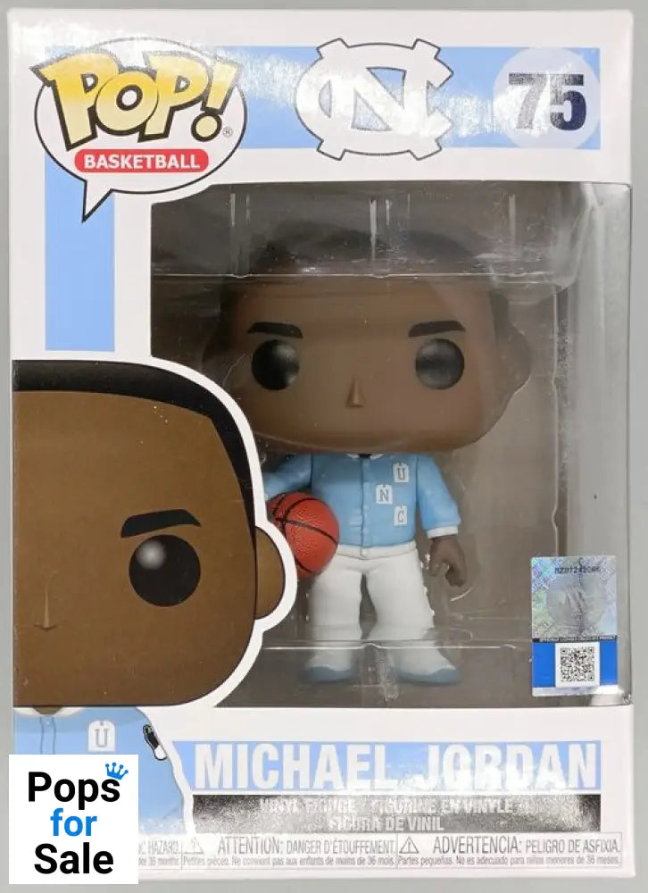 75 Michael Jordan (UNC- Warm Ups) - NBA - Funko POP - Box Damaged