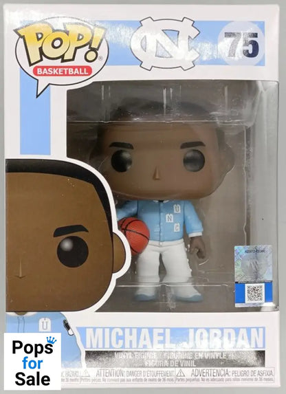 75 Michael Jordan (UNC- Warm Ups) - NBA - Funko POP - Box Damaged