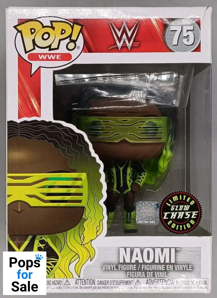 #75 Naomi - Glow Chase - WWE - Box Damaged Funko POP