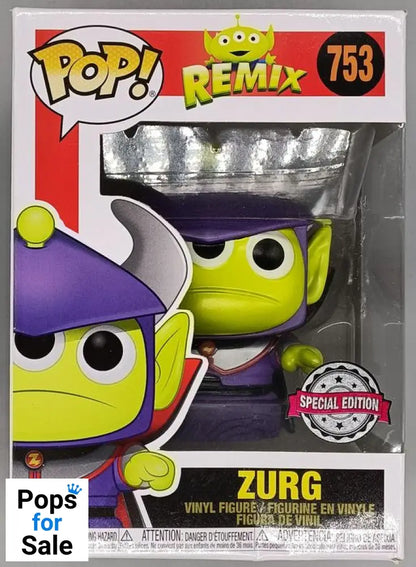 753 Zurg (Alien Remix) - Metallic - Disney Toy Story - Box Damaged Funko POP