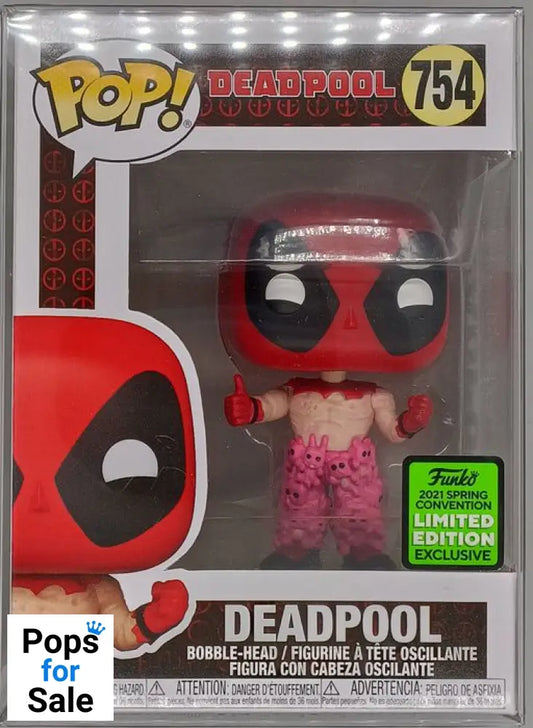 #754 Deadpool (w/ Teddy Pants) - Marvel - 2021 Con Funko POP