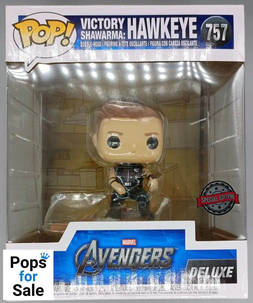 #757 Victory Shawarma: Hawkeye - Deluxe - Marvel Avengers Funko POP