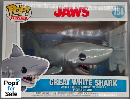 #758 Great White Shark - 6 Inch - JAWS - Box Damaged Funko POP