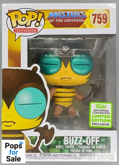 #759 Buzz-Off - Masters Of The Universe - 2019 Con Box Damaged Funko POP