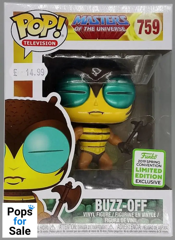 759 Buzz-Off - Masters Of The Universe - 2019 Con Funko POP