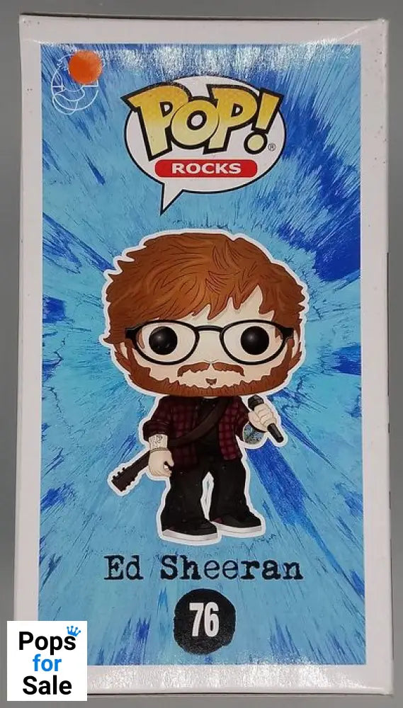 76 Ed Sheeran - Rocks - Box Damaged Funko POP