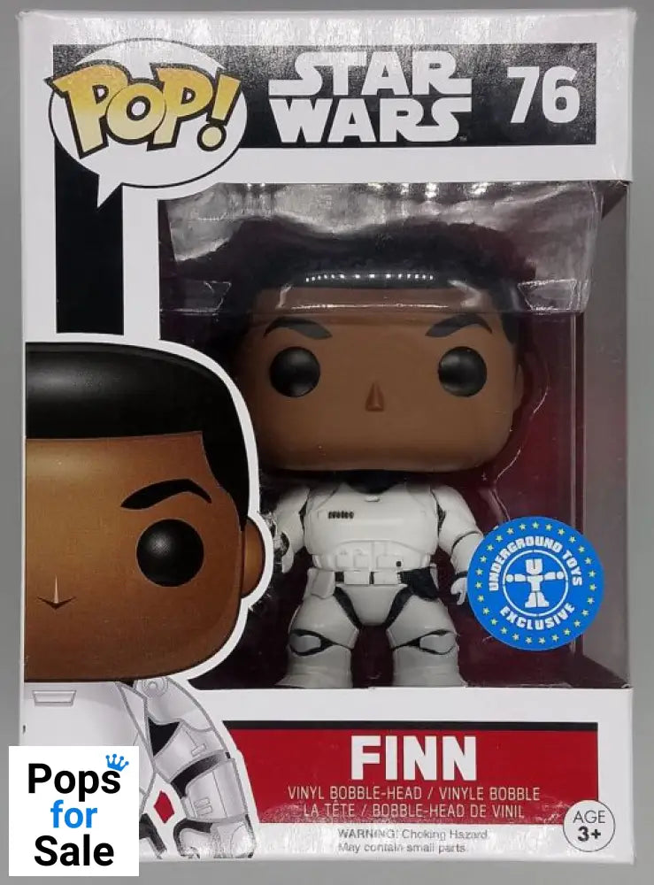 #76 Finn (Stormtrooper) Star Wars The Force Awakens Box Damaged Funko POP