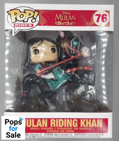 76 Mulan Riding Khan - Disney Mulan - Funko POP - Box Damaged