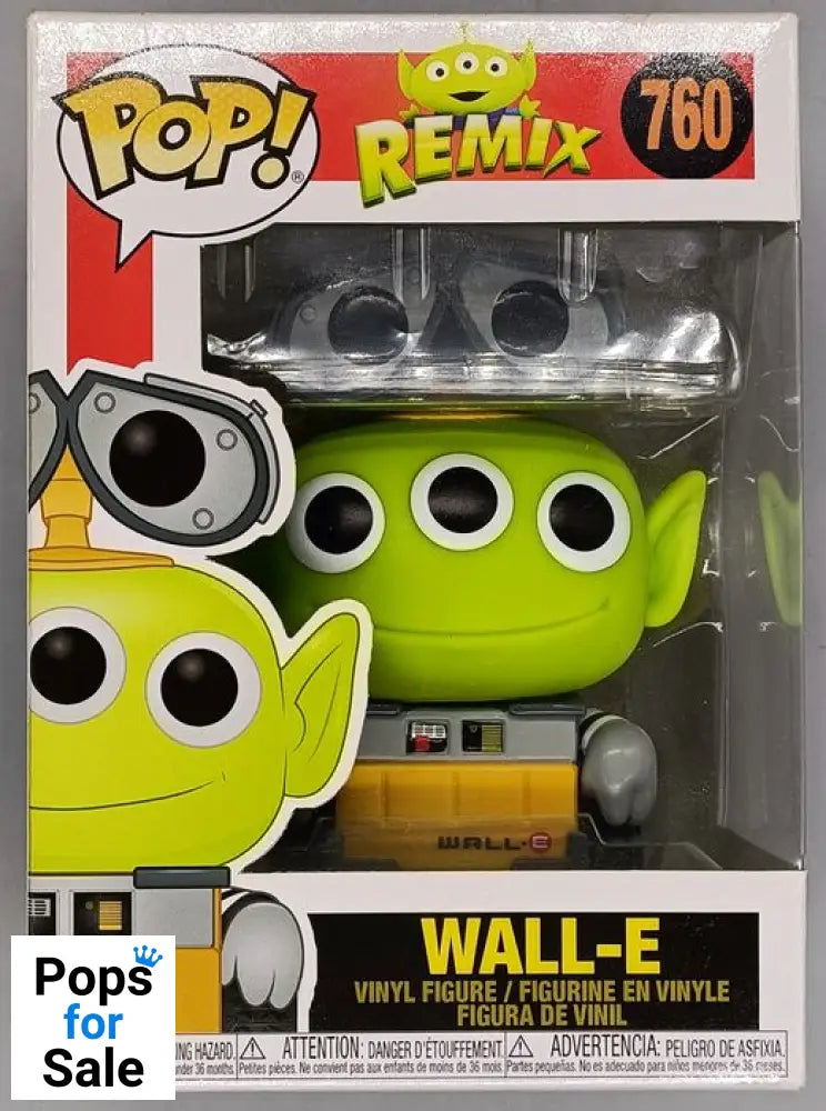 #760 WALL-E (Alien Remix) - Disney - Box Damaged Funko POP