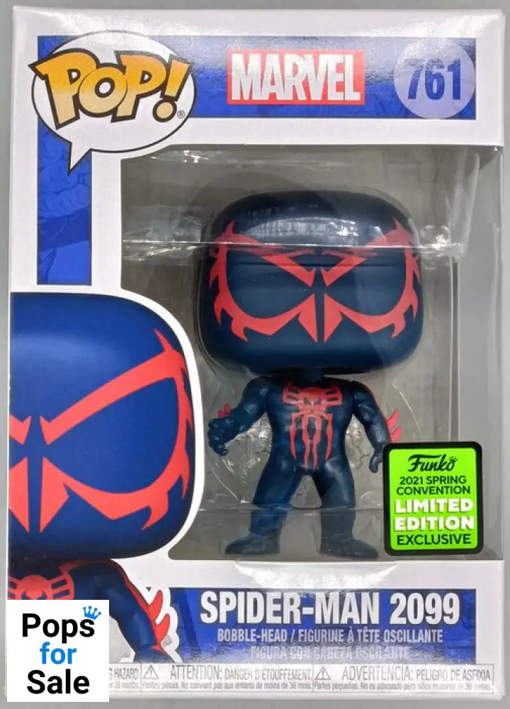 #761 Spider-Man 2099 (Wingsuit) Marvel - 2021 Con Box Damaged Funko POP