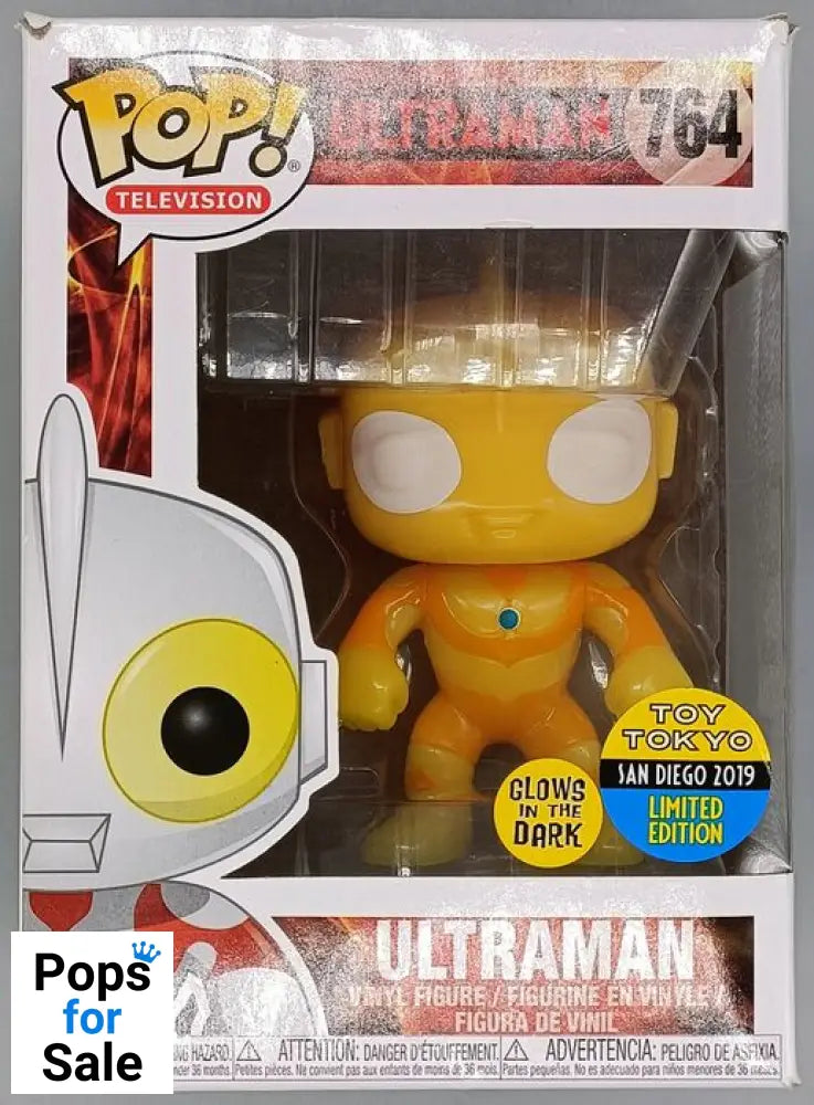 #764 Ultraman - Glow - Ultraman - Box Damaged Funko POP