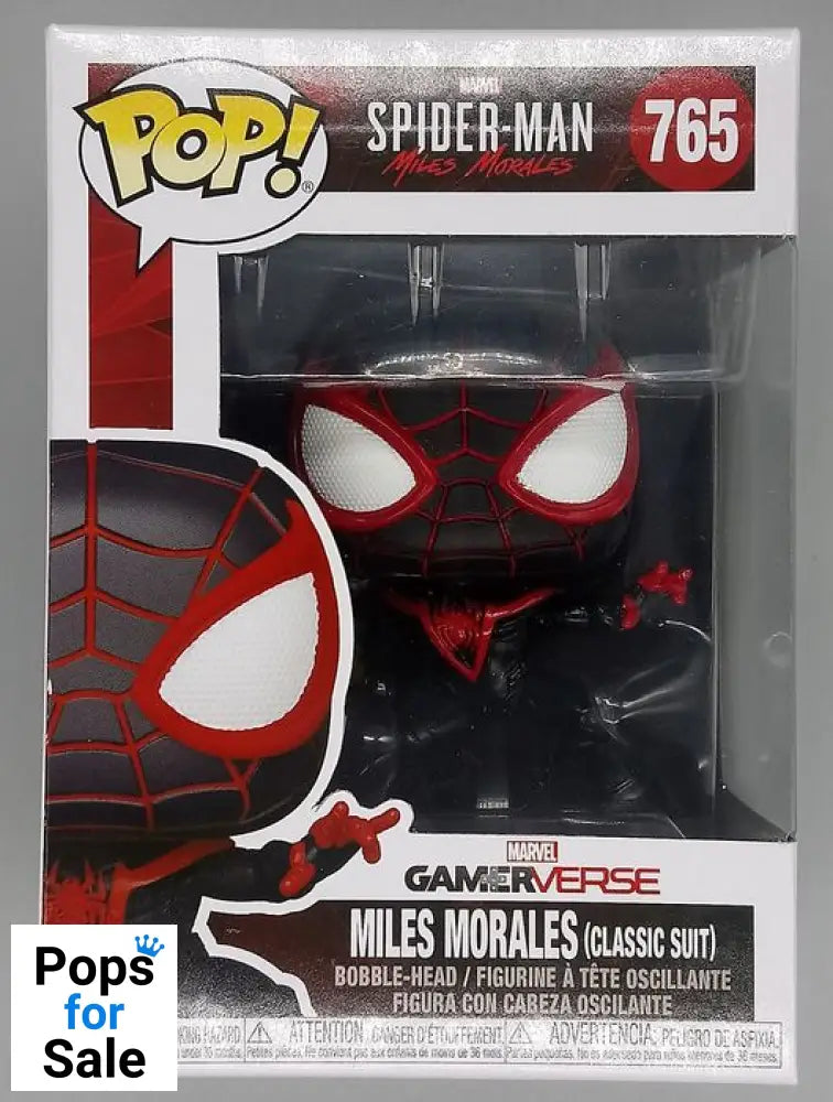 765 Miles Morales (Classic Suit)  SpiderMan Funko POP - Box Damaged