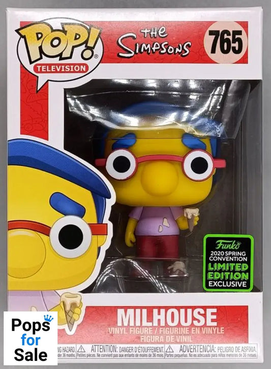 #765 Milhouse - The Simpsons - 2020 Con - Box Damaged Funko POP