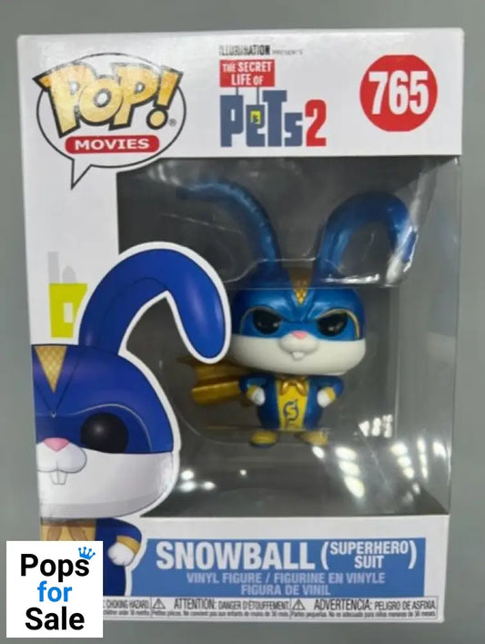 #765 Snowball (Superhero Suit) The Secret Life - Box Damaged Funko POP