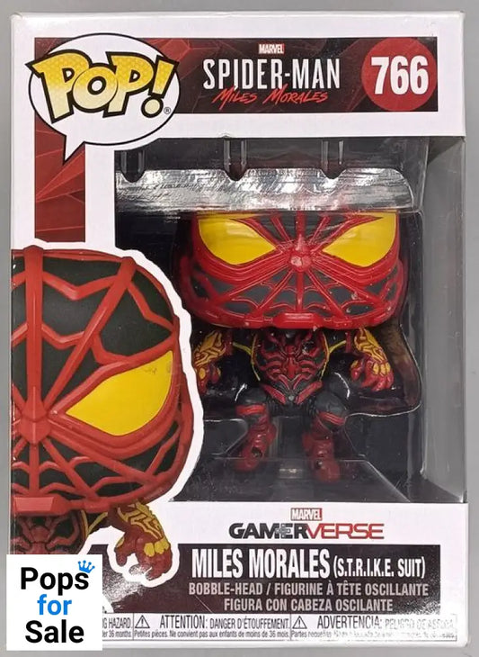 766 Miles Morales (S.T.R.I.K.E. Suit) - Spider-Man Funko POP - Box Damaged