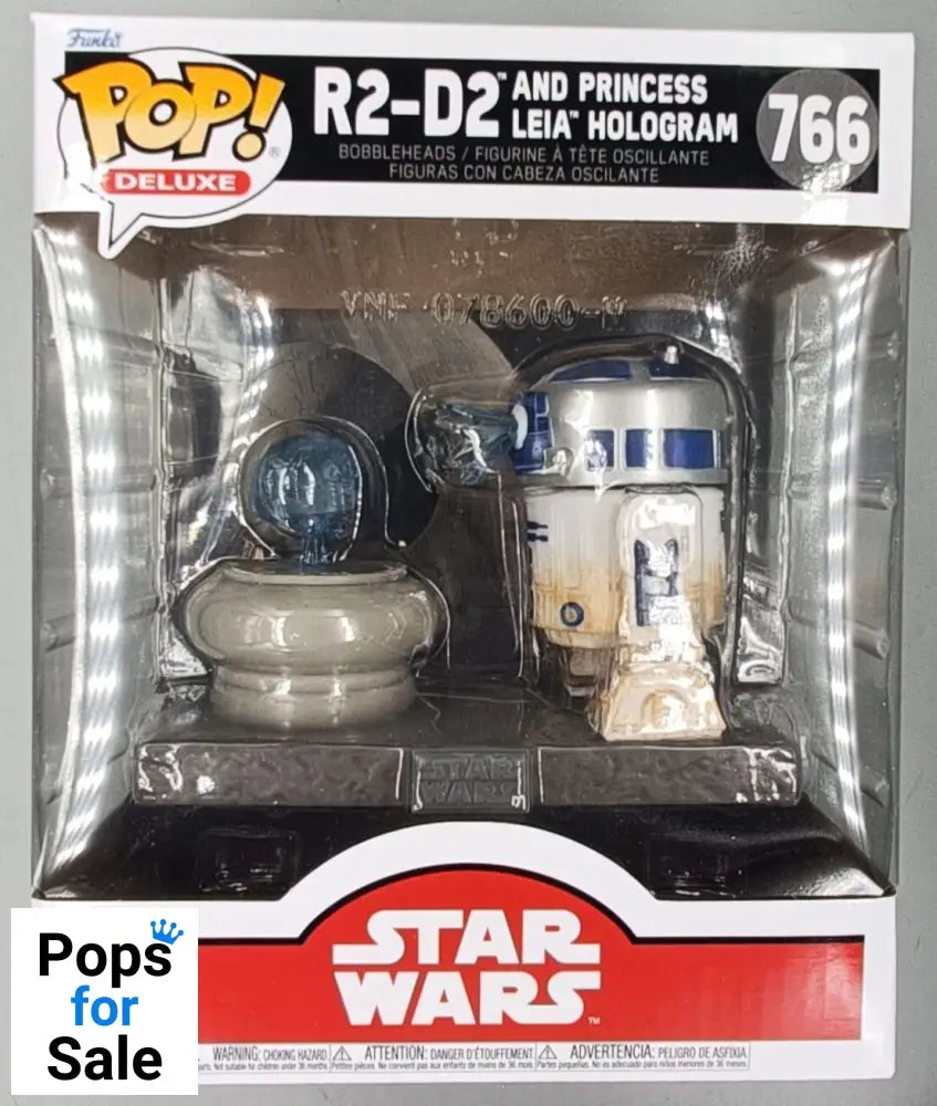 766 R2-D2 and Princess Leia Hologram - Deluxe - Star Wars Funko POP