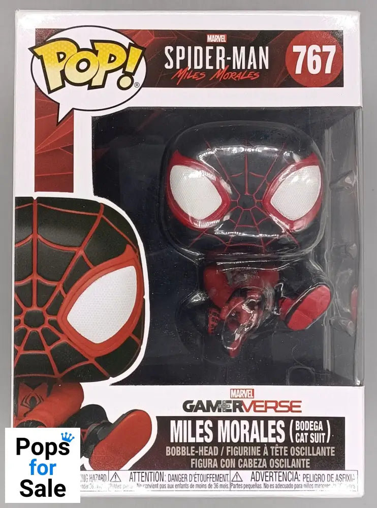 767 Miles Morales (Bodega Cat Suit) - Marvel Spider-Man Funko POP - Box Damaged