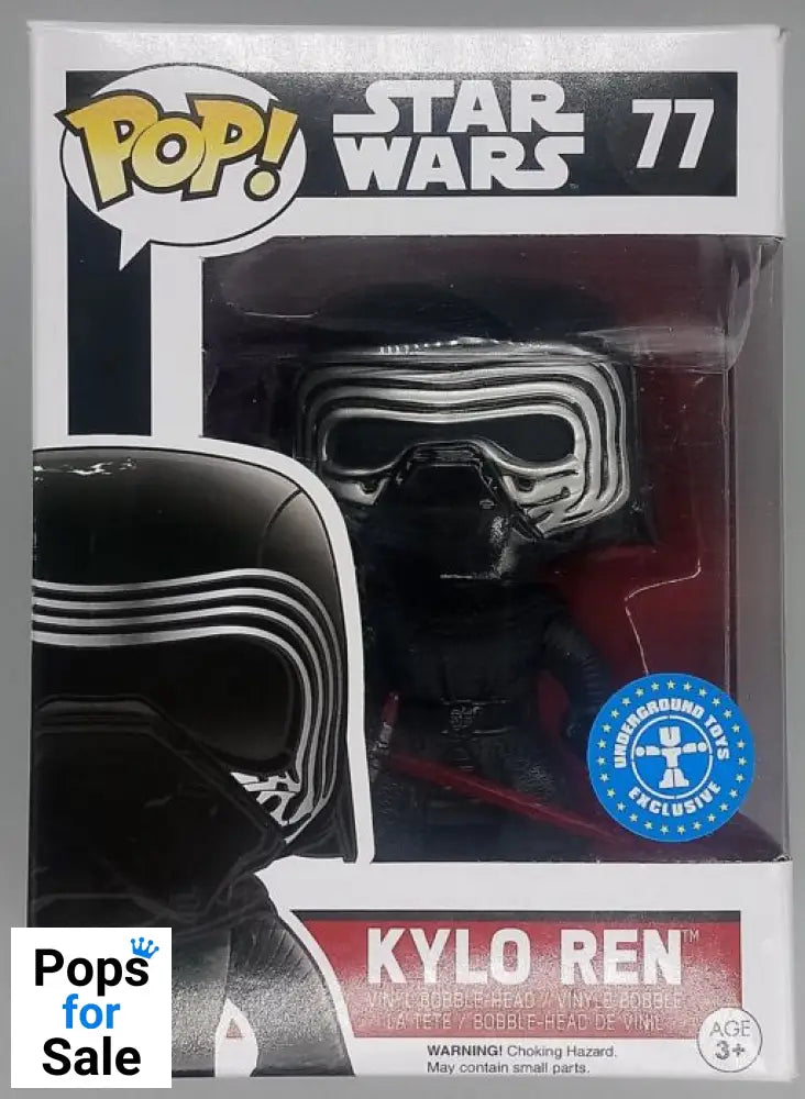 #77 Kylo Ren (Hoodless) - Star Wars - Box Damaged Funko POP