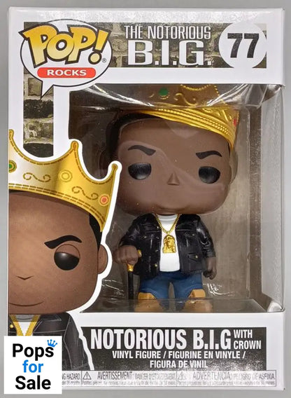 #77 Notorious B.I.G. (with Crown) - Box Damaged Funko POP