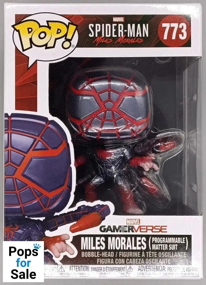 773 Miles Morales Programmable Suit Marvel SpiderMan - Box Damaged Funko POP