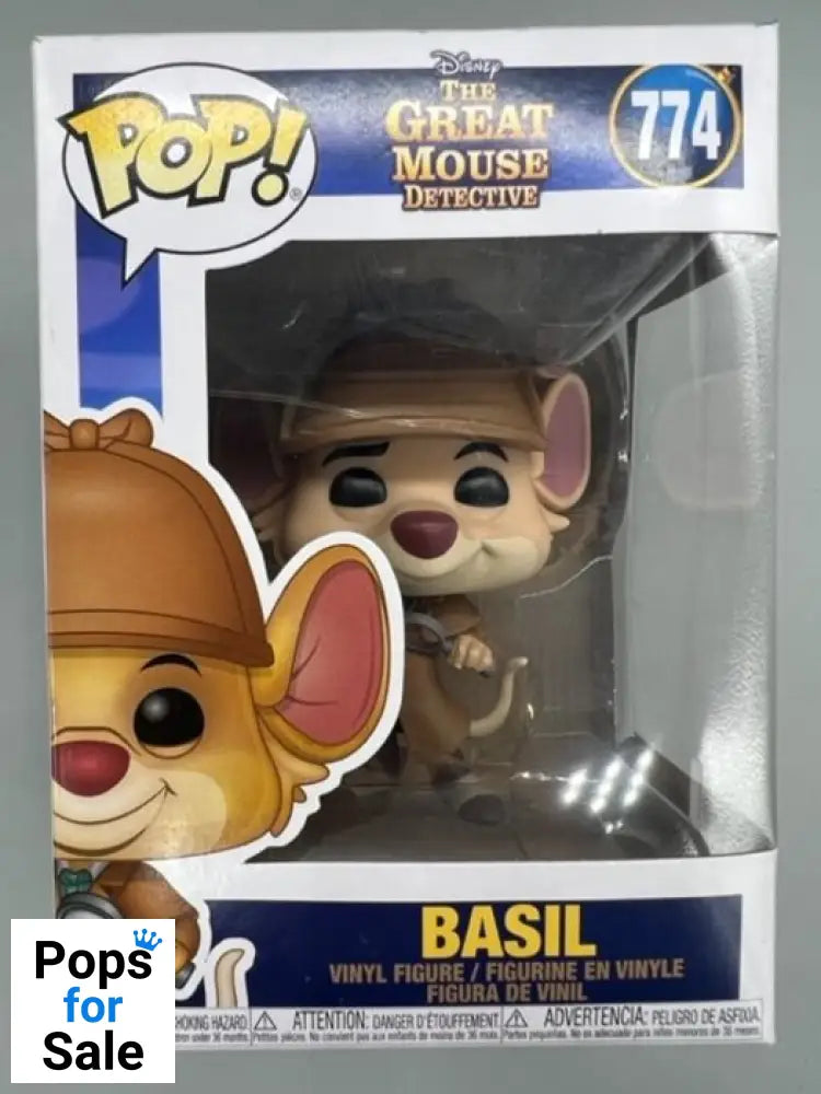 #774 Basil - Disney Great Mouse Detective - Box Damaged Funko POP