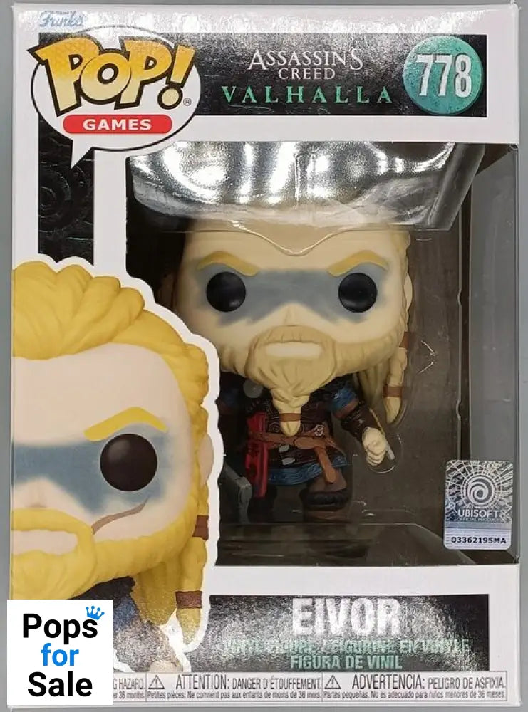 #776 Eivor - Assassins Creed Valhalla - Misprinted Box #778 Funko POP