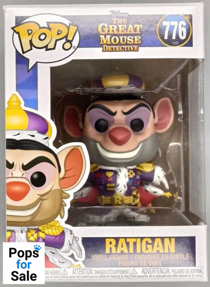 #776 Ratigan - Disney The Great Mouse Detective Box Damaged Funko POP