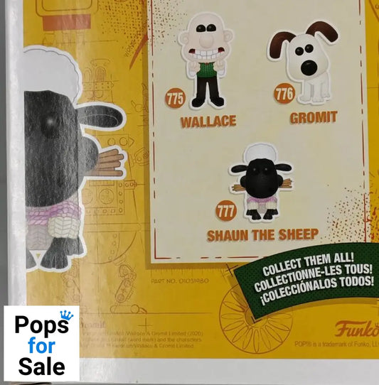 777 Shaun the Sheep - Wallace & Gromit - Funko POP - Box Damaged