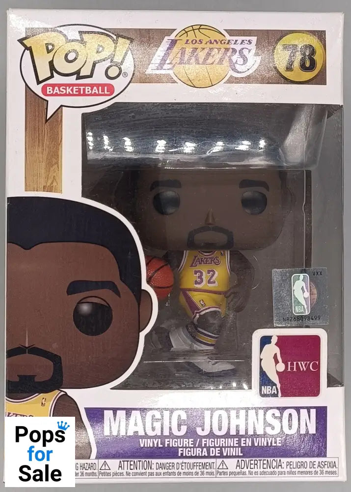78 Magic Johnson - NBA LA Lakers - Funko POP - Box Damaged