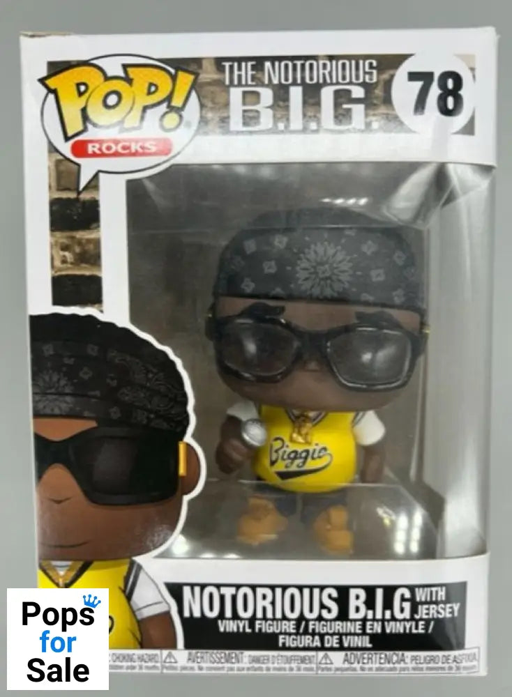 78 Notorious B.I.G. (with Jersey) - Rocks - Funko POP - Box Damaged