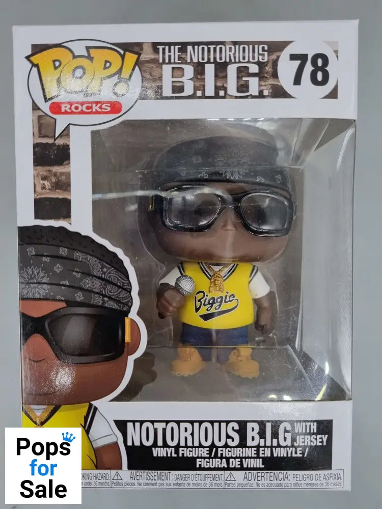78 Notorious B.I.G. (with Jersey) - Rocks Funko POP