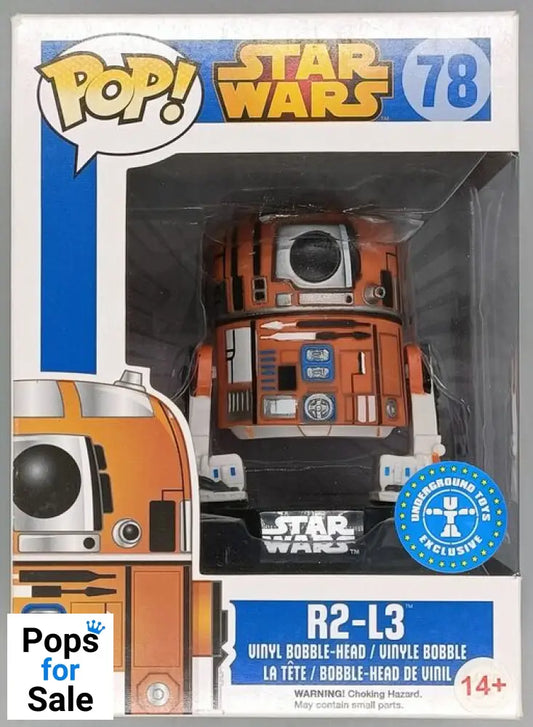 78 R2-L3 - Star Wars - Box Damaged Funko POP