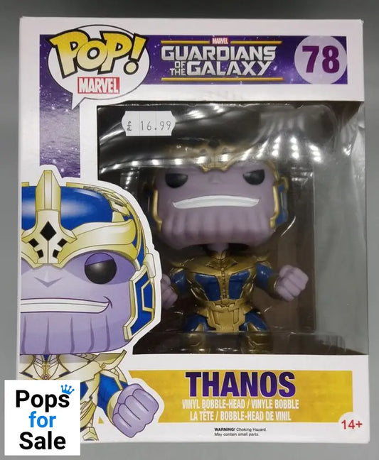 #78 Thanos - 6 Inch - Marvel Guardians of the Galaxy Box Damaged Funko POP