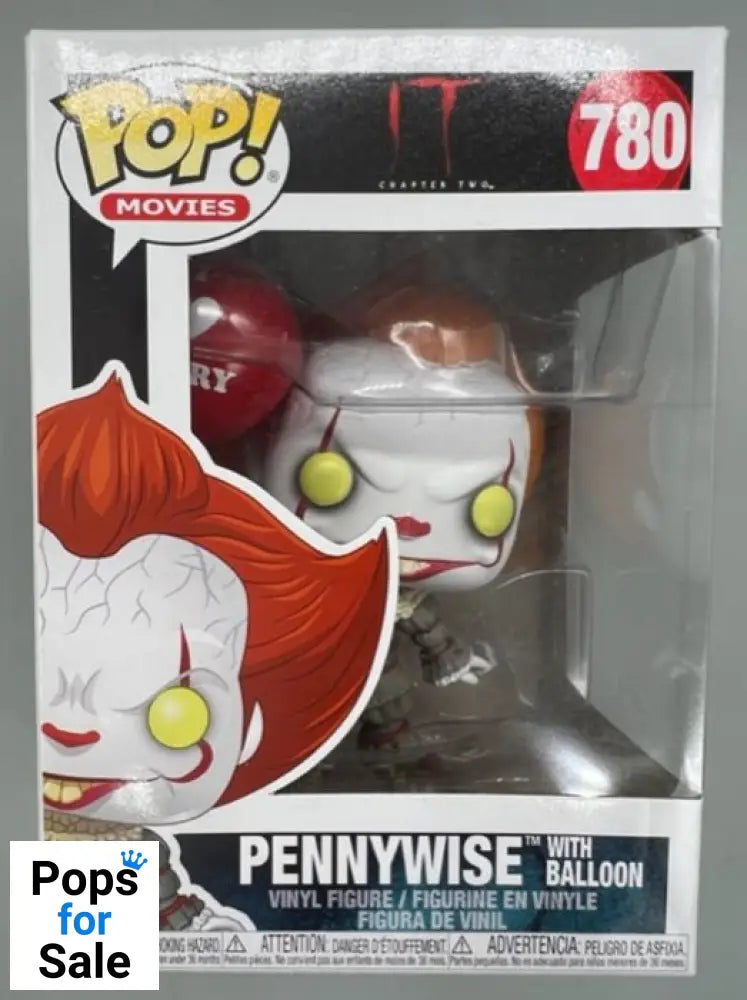 780 Pennywise (with Balloon) Horror IT: Chapter 2 Funko POP - Box Damaged