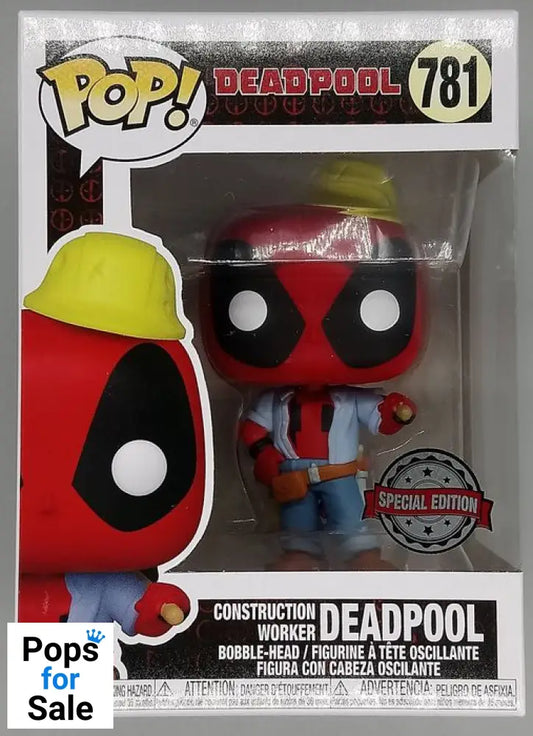 #781 Construction Worker Deadpool - Marvel Funko POP