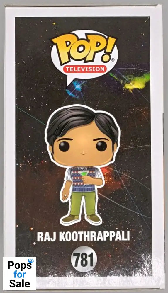 #781 Raj Koothrappali (w/ Cocktail) - Big Bang Theory Funko POP