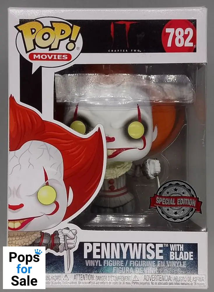 782 Pennywise (with Blade) - Horror - IT:2 - Funko POP - Box Damaged