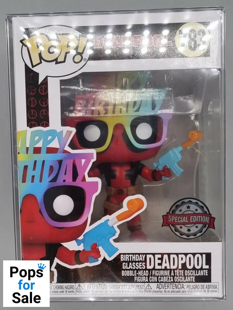 #783 Deadpool (Birthday Glasses) - Marvel Funko POP