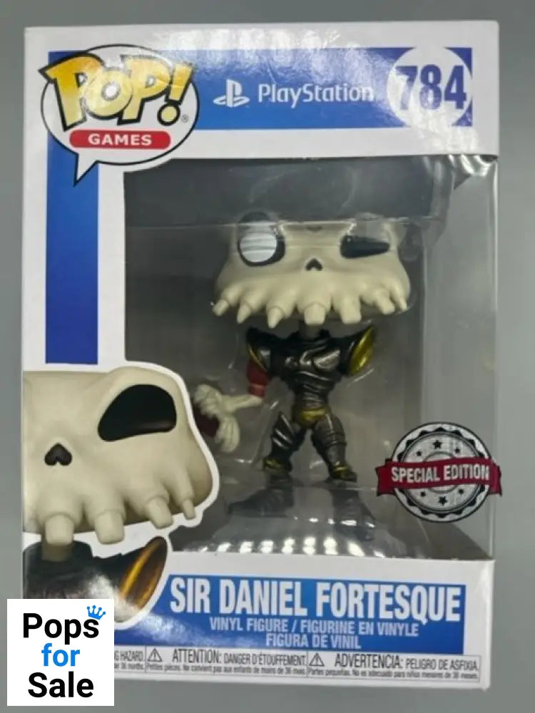 784 Sir Daniel Fortesque - Playstation MediEvil - Box Damaged Funko POP