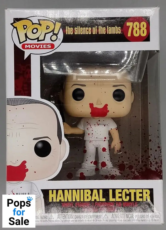 #788 Hannibal Lecter (Jumpsuit Bloody) Silence of The Box Damaged Funko POP